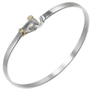 TIFFANY&Co. Love knot Bracelet Silver925/K18 yellow gold 12.2g Women